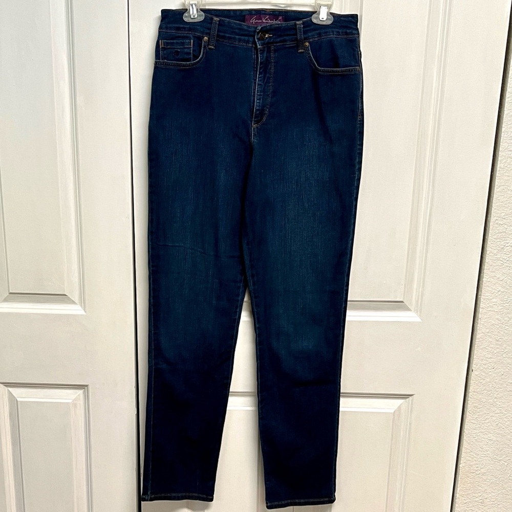 Gloria Vanderbilt Amanda Dark Indigo Skinny Jeans Size 12